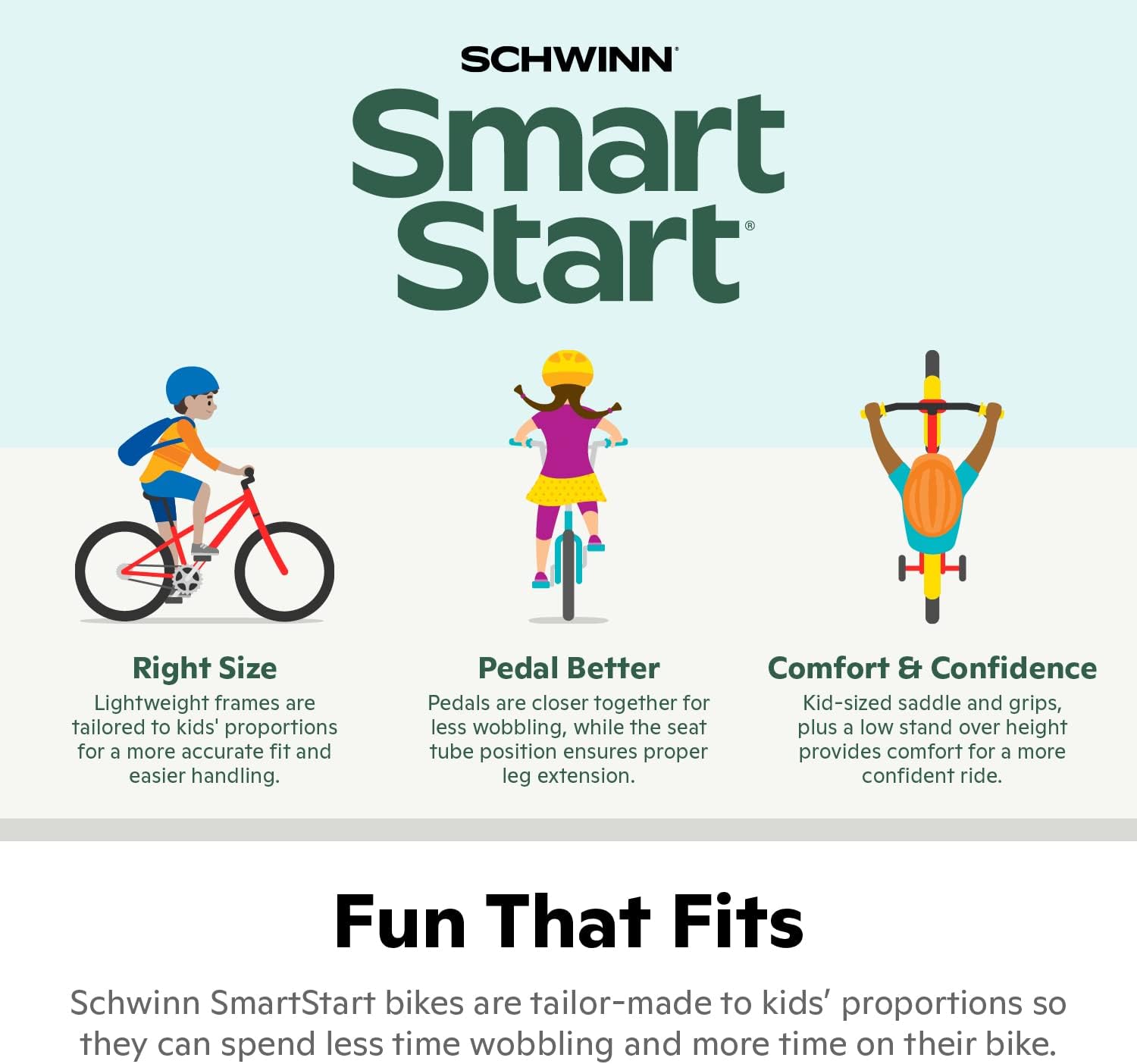 Schwinn Koen Bike, 18 Inch Bike for Kids Ages 5-9, SmartStart Ergonomic Design for Kids, Adjustable Seat Grows with your Child, Rear Coaster Brake and Front Caliper Brake, Training Bicycle