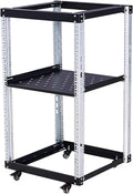 Adjustable Shelf Audio Equipment Rack Cabinet, Home Complete Rack Stereo System for Amplifier, Media Stand Shelving/Av Component Furniture(D 51cm(20 1/8'),51X98.5cm)