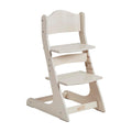 ECR4Kids Grows with Me Chair, Transitional Chair, White Wash