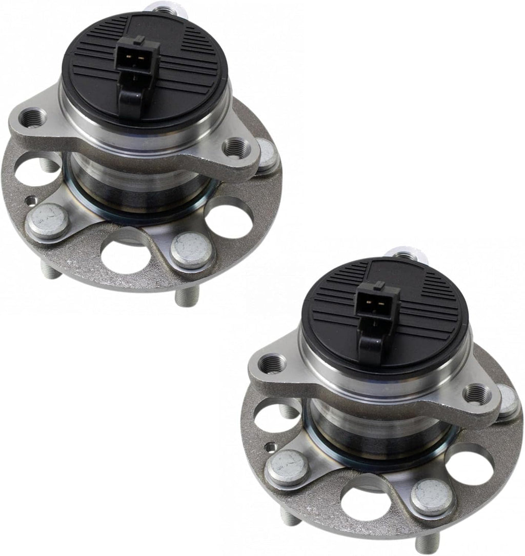 TRQ Rear Left and Right Wheel Bearing and Hub Assembly Set 2 Piece Compatible with 2020 Hyundai Elantra Sport 18-19 Ioniq Plug-in Hybrid 22 Ioniq 17-21 Kia NIRO