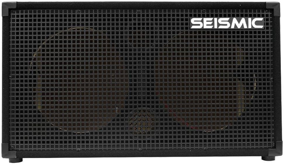 Seismic Audio - SA-212Empty-USA - Empty 2x12 Guitar Speaker Cabinet with Interchangeable USA Grille