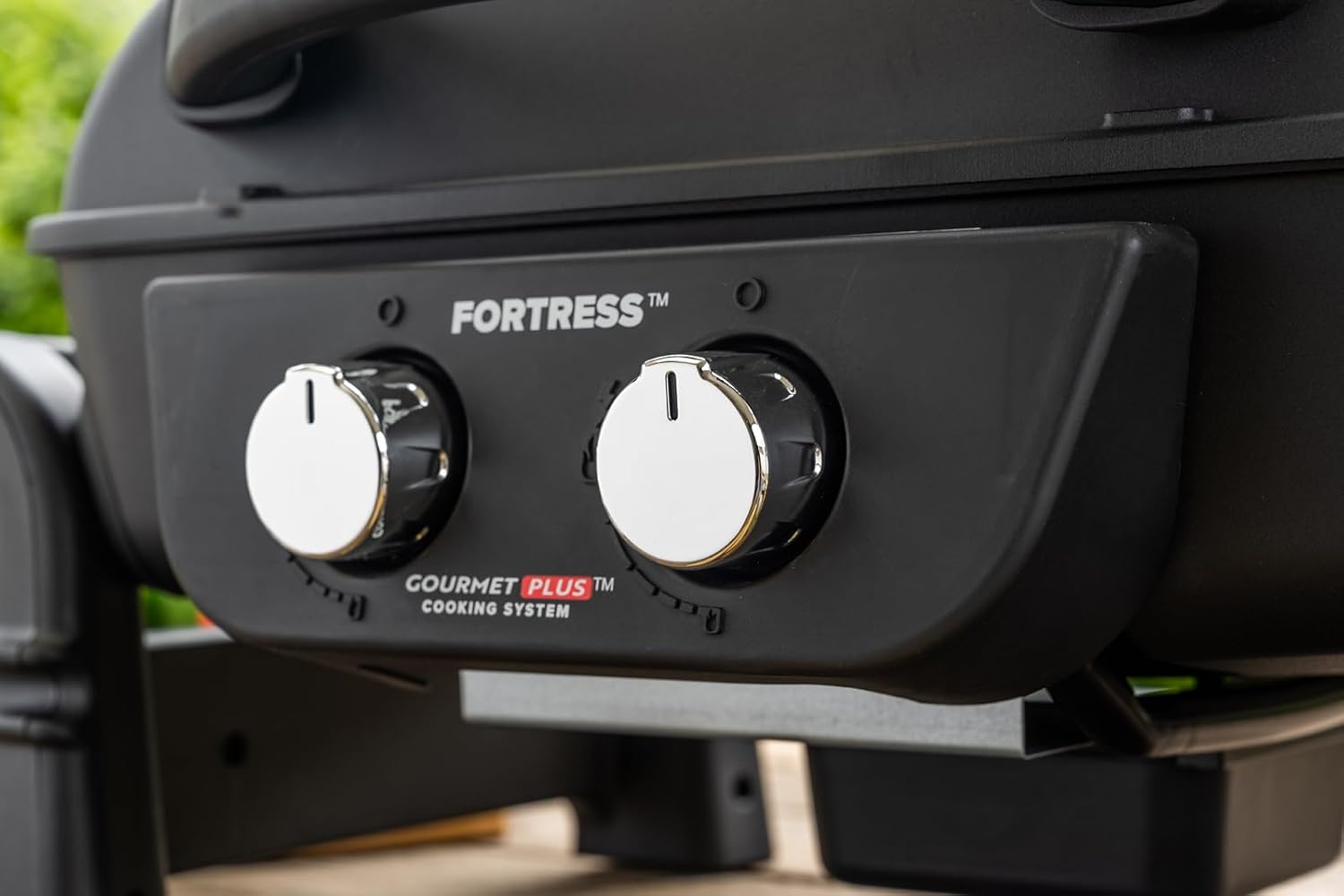 Nexgrill Fortess 2-Burner Portable Gas Grill & Griddle Combo with 263 SQ In Cooking Space, Easy Lift Handles, 13,500 BTU, 2-in-1 Small Tabletop Grill for Camping, Outdoor Cooking, and More - 820-02005