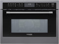 KoolMore Reserve 24 in. 1.6 cu. ft. Built-in Convection Microwave Oven with 10 Power Levels, Sensor Cooking, Bake, Roast, Broil, Defrost, 1750 Watts, UL Certified in Black Stainless-Steel