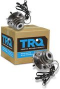 TRQ Front Wheel Bearing and Hub Assembly Set 2 Piece Compatible with 98-99 Ford Ranger Driver and Passenger Side 4WD 4 Wheel ABS 2000 Ranger Driver and Passenger Side 4 Wheel ABS Pulse Vacuum Hubs