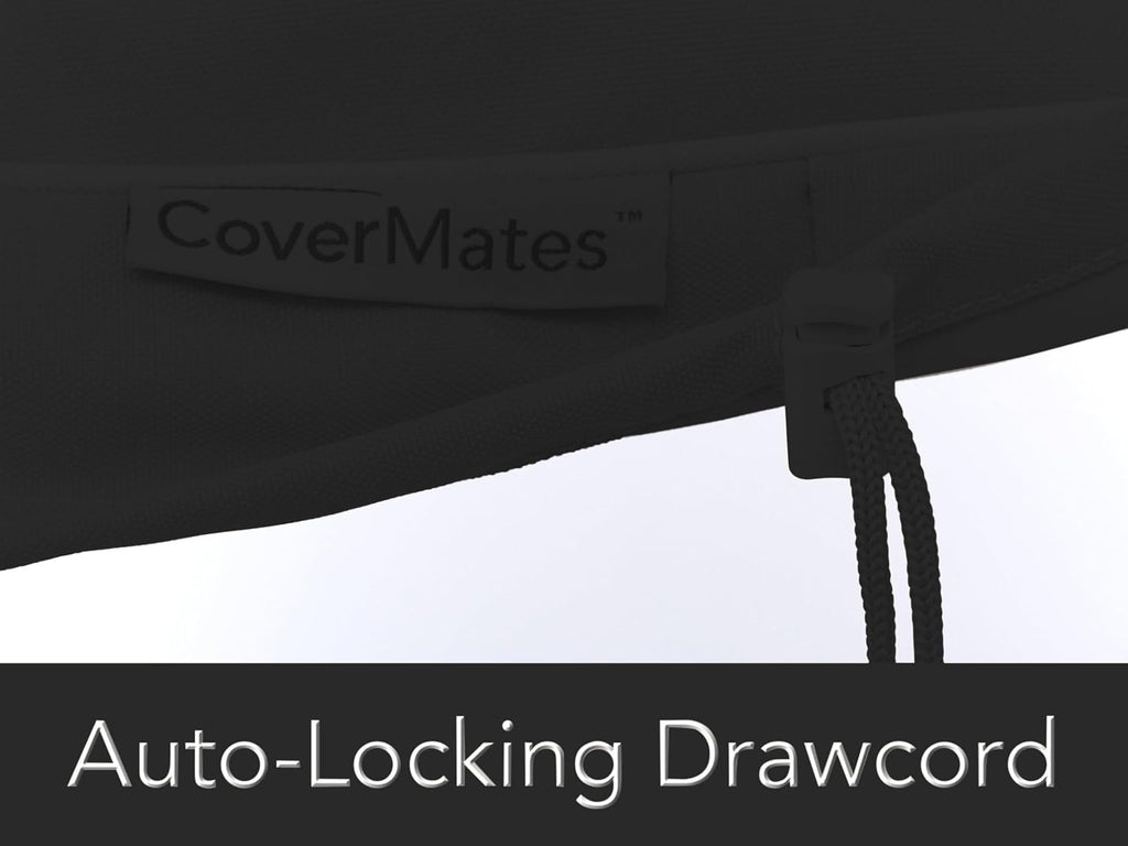 Covermates Prestige Island Grill Cover - Heavy-Duty All-Weather Outdoor BBQ Cover with Mesh Vents, Water-Resistant 900D Polyester Protection for Large Island Grills, 98 Inch, Black