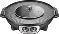 Korean BBQ Grill Electric Hot Pot Mandarin Duck Hot Pot Dual Temperature Dual Control Adjustable Hot Pot Barbecue Integrated Pot Smokeless,Black (Color : Black)