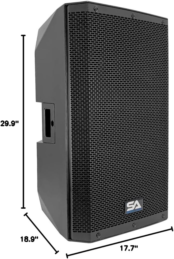 Seismic Audio - Riot-15P-Pair - Pair of 15 Inch Passive 2-Way 900 Watt PA/DJ Speaker Cabinets