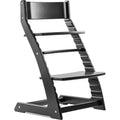 FORNEL Modern Black Wooden High Chair | Adjustable Grow-with-Me Toddler Seat for Age 3 to 15 | Perfect for Minimalist & Industrial Kitchens