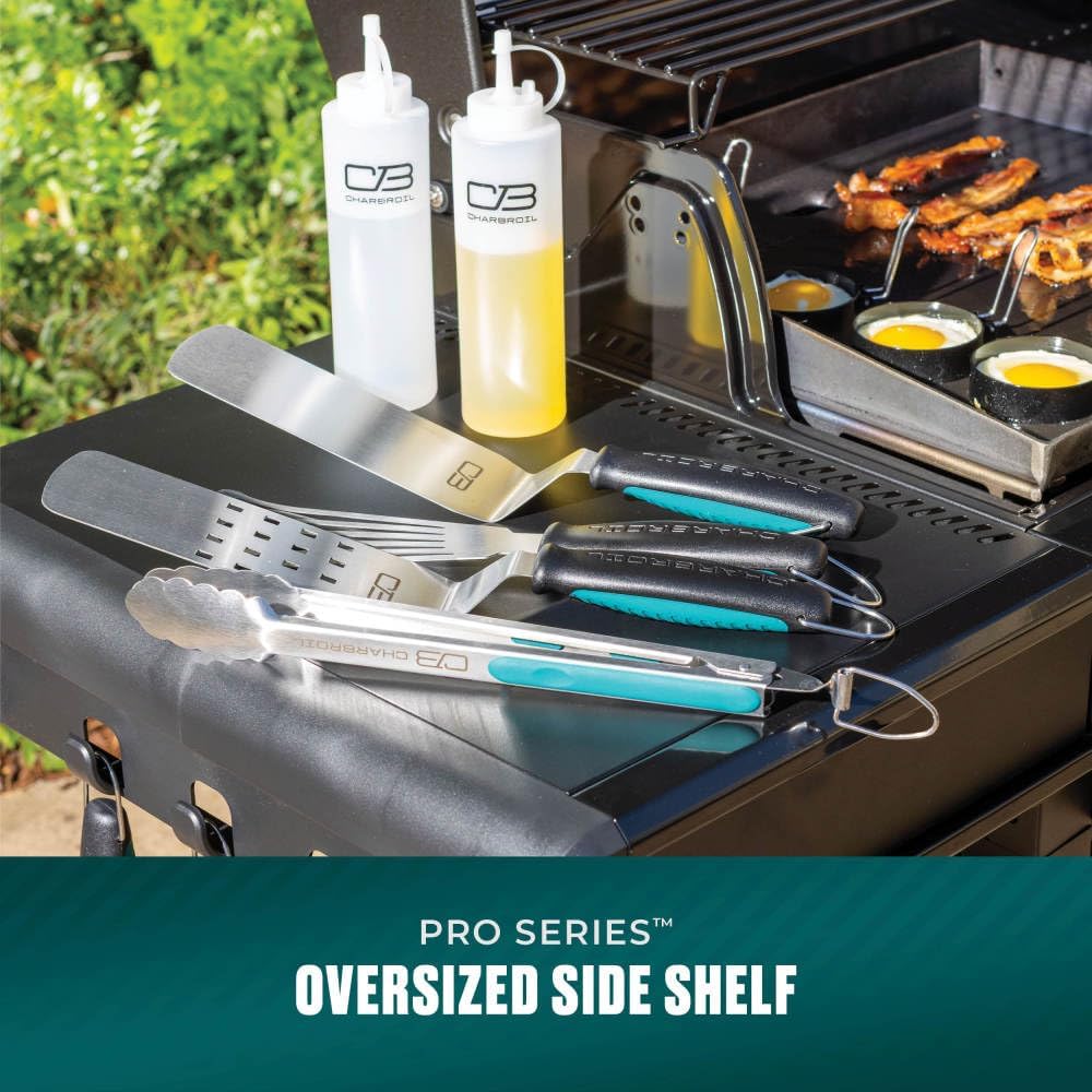 Charbroil® Pro Series™ with Amplifire™ Technology 3-Burner Propane Gas Grill and Griddle Cabinet, Black - 463365124