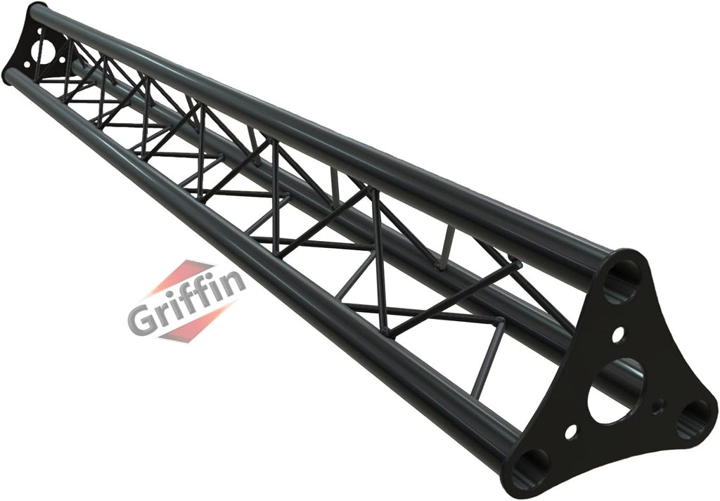 GRIFFIN 5ft Triangle Truss 6'x6'x6' Segment Extension (Stage-MountPRO Series) – Extra Lighting Truss for DJ Booths, Stand Rigs, Light Cans & Audio Gear Mounting