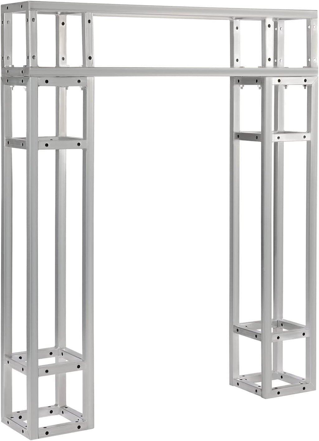3 Pack Square 8' x 8' Box Lighting Trussing Section, Heavy Duty Metal Truss Segment Kit Portable DJ Lighting System Stand for Audio Stage Indoor Outdoor Use, Each with a 220 Pounds Load Capacity