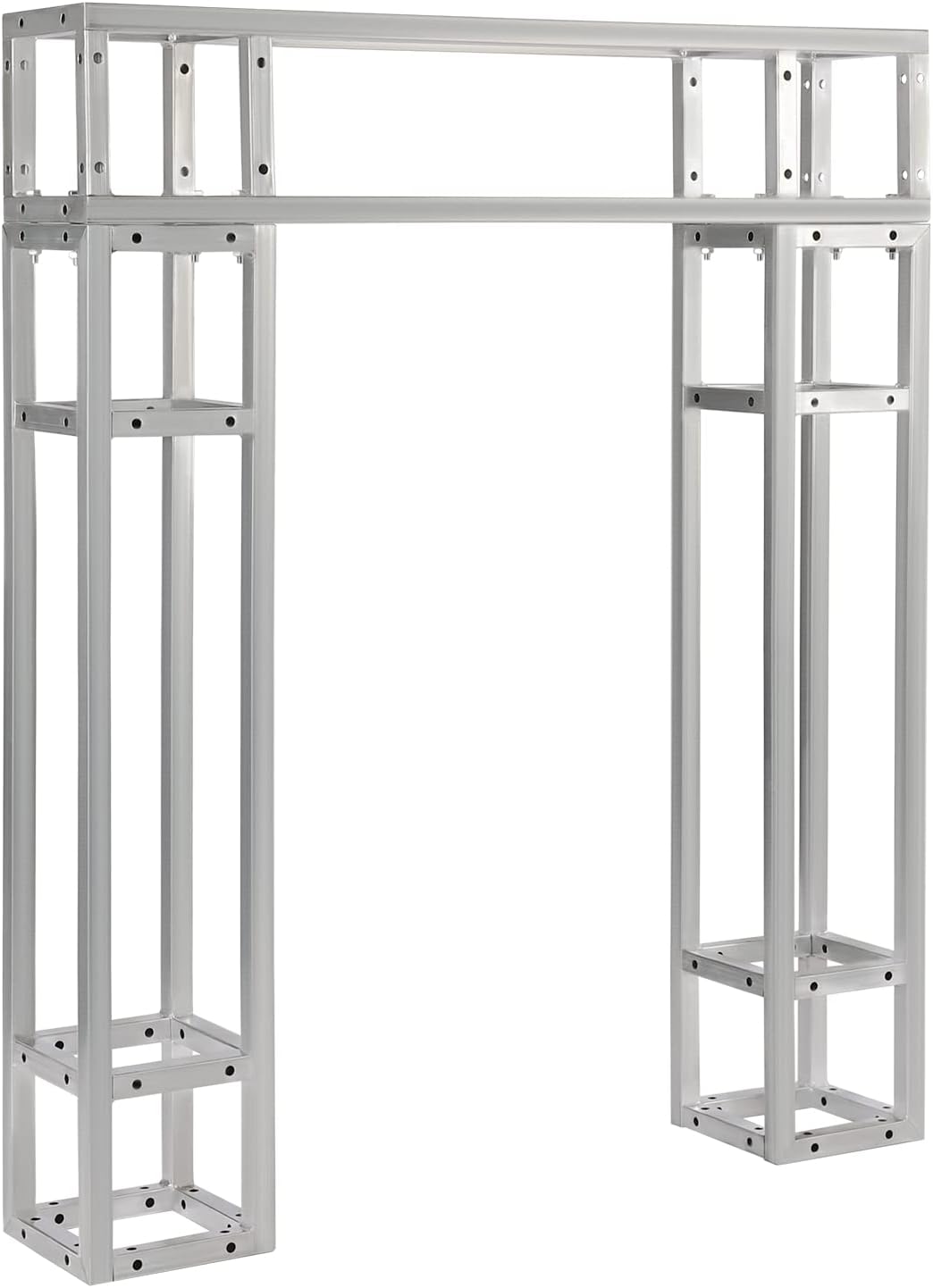 3 Pack Square 8' x 8' Box Lighting Trussing Section, Heavy Duty Metal Truss Segment Kit Portable DJ Lighting System Stand for Audio Stage Indoor Outdoor Use, Each with a 220 Pounds Load Capacity