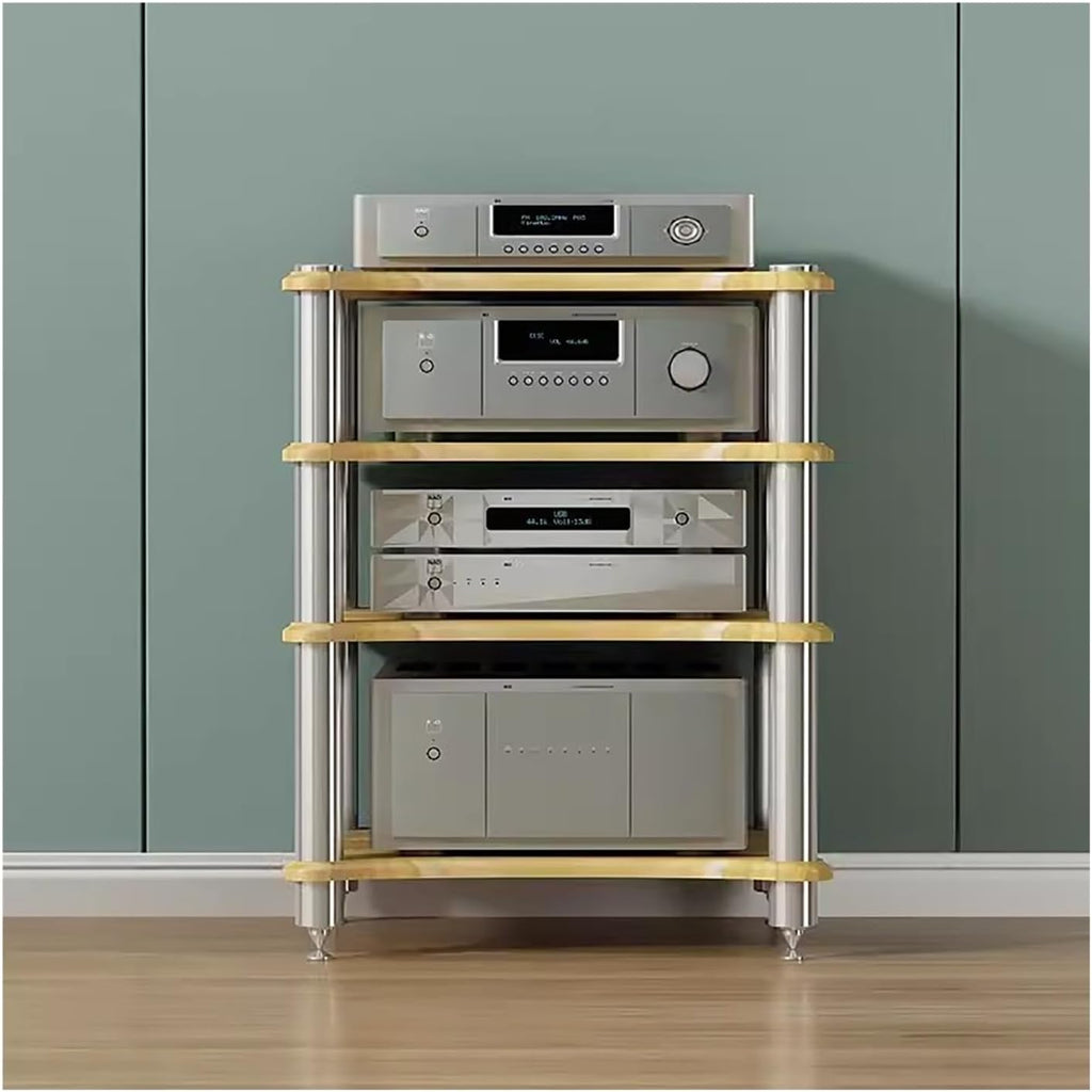 Stereo Stands for Small Spaces, Audio Component Rack Tower Media Stereo Stand Equipment Shelf, Studio/Living Room/Home Theater Receiver Stand(60x48x85cm(24x20x33in))