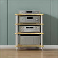 Stereo Stands for Small Spaces, Audio Component Rack Tower Media Stereo Stand Equipment Shelf, Studio/Living Room/Home Theater Receiver Stand(60x48x85cm(24x20x33in))