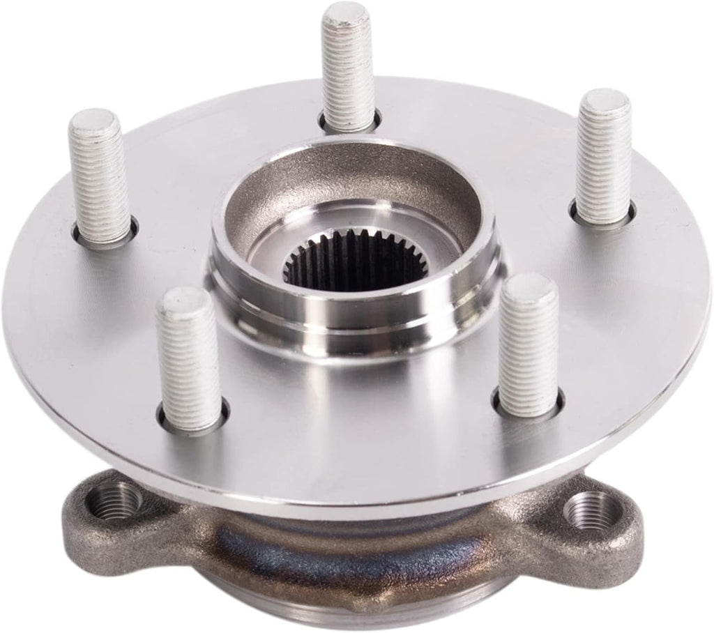 TRQ Front Left and Right Wheel Bearing and Hub Assembly Set 2 Piece Compatible with 2019-2023 Toyota RAV4 Limited Hybrid XLE XSE LE