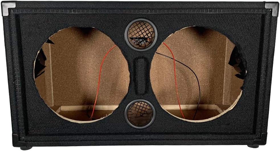 Seismic Audio - SA-212Empty-USA - Empty 2x12 Guitar Speaker Cabinet with Interchangeable USA Grille