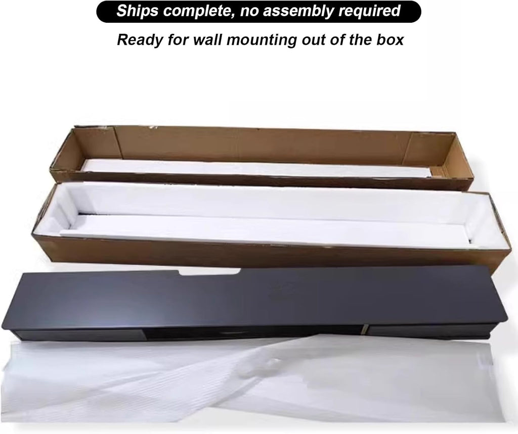 FPIGSHS Floating TV Stand - Wall Mounted Media Console with 2 Drawer,White Floating Entertainment Center TV Cabinet,Wall Mounted Audio/Video Shelf for Home Living Room Office (A, 180cm/70.86in)