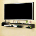 Wall mounted TV Shelf Decorative Wall Display Floating Shelf Wall Shelf TV Stand TV Media Console Audio-visual Equipment Shelves TV Board Wall-Mounted Cable Management Storage Shelf Gaming Shelf