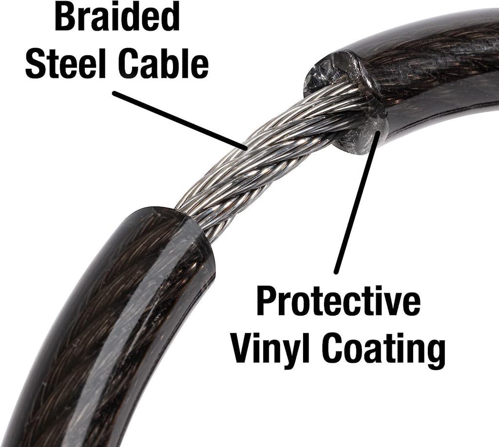 Master Lock Cable Lock, Set Your Own Combination BikeLock, 6 ft. Long, Black, 8122D (Pack of 144)