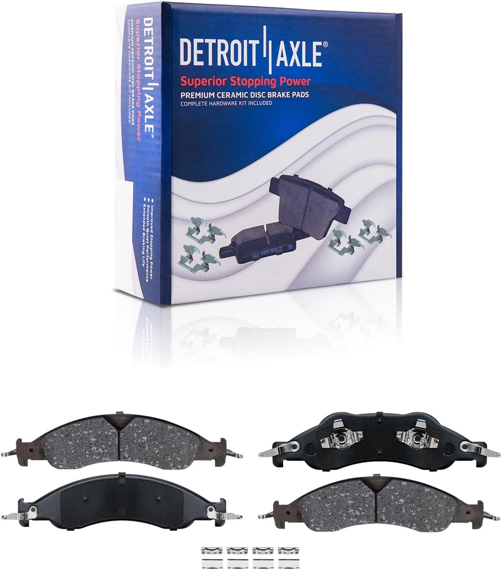 Detroit Axle - Brake Kit for 07-09 Ford Expedition Lincoln Navigator Disc Brake Rotors 2007 2008 2009 Ceramic Brakes Pads, Front & Rear Replacement Brakes and Rotors