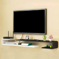 Wall mounted TV Shelf Decorative Wall Display Floating Shelf Wall Shelf TV Stand TV Console Audio-visual Equipment Shelves TV Board Media Storage Shelf TV Bracket Book Shelf Utility Shelve White Black