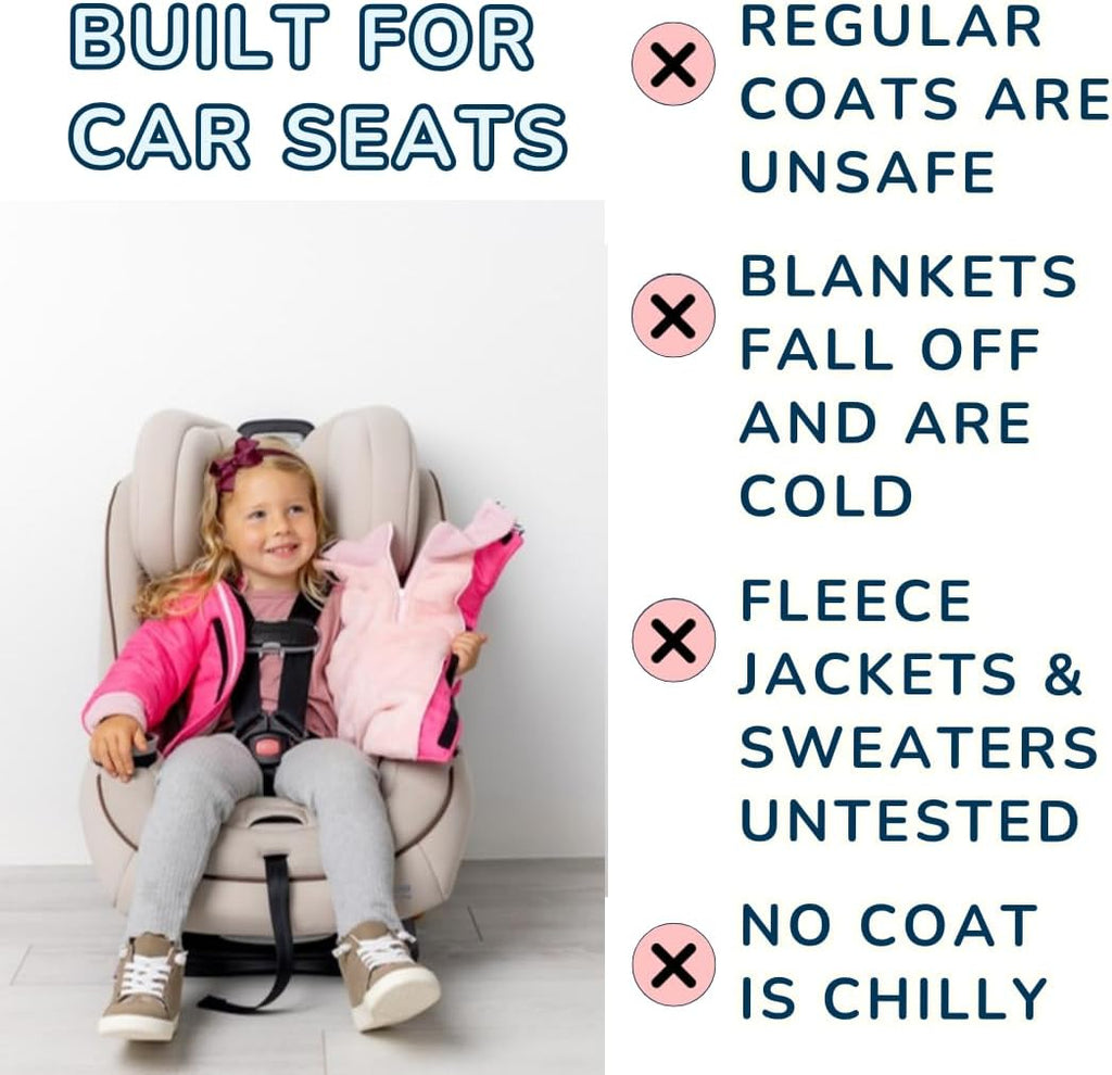 Buckle Me Baby Winter Coat | Toastiest Car Seat Jacket for Boys and Girls - Featured on Shark Tank 6 Months - 6 Years