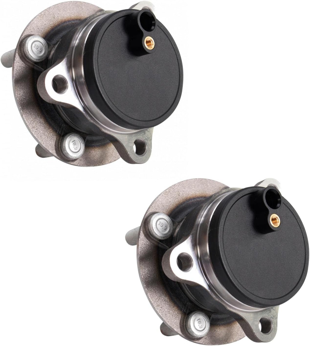 TRQ 2 Piece Front Wheel Bearing & Hub Assembly Set Compatible with 2017-2020 Fiat 124 Spider