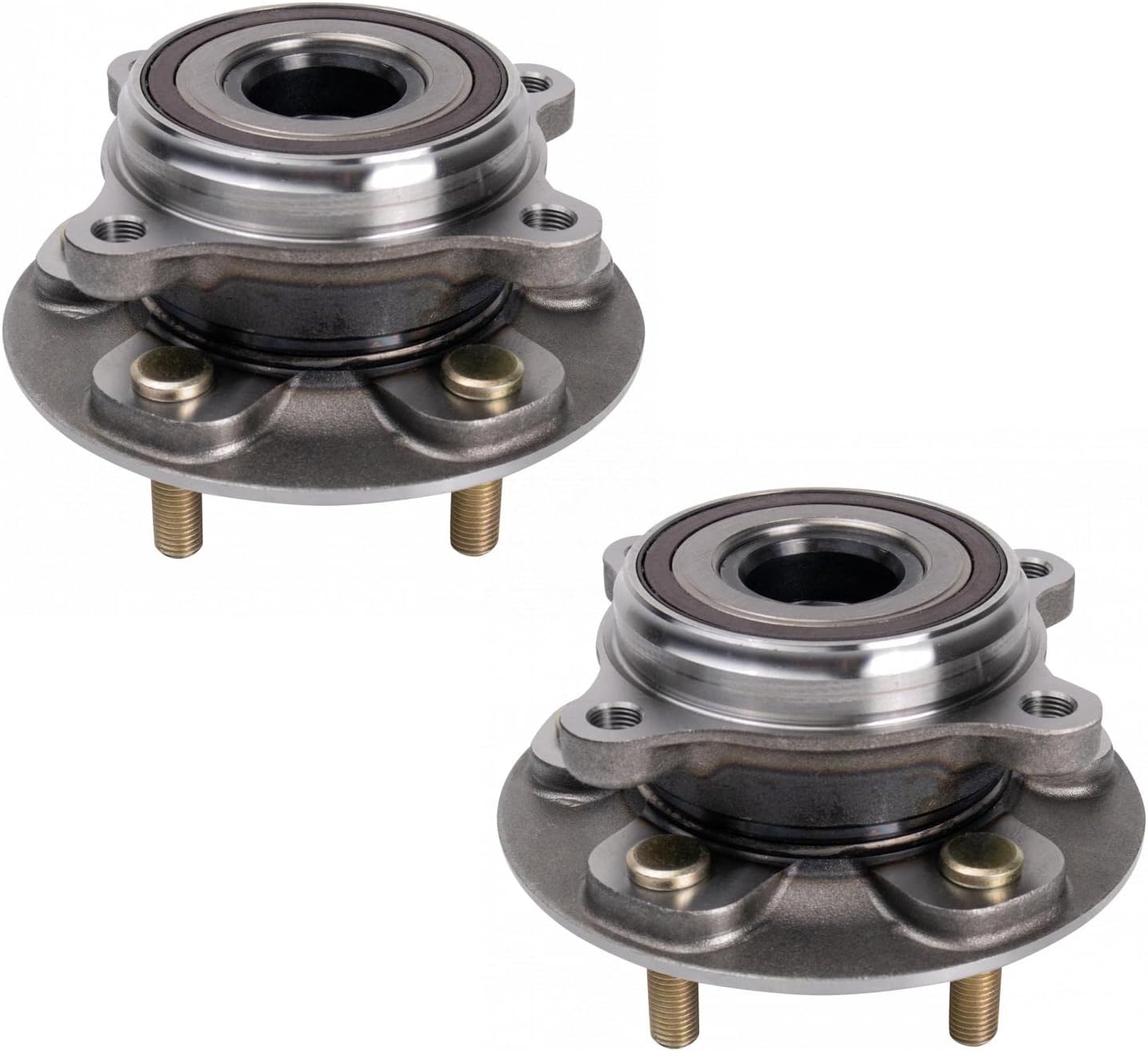 TRQ Front Left and Right Wheel Bearing and Hub Assembly Set 2 Piece Compatible with 2016-2022 Lexus RX350 2016-2022 RX450h 2018-2022 RX350L 2018-2022 RX450hL 2019-2023 Lexus ES350 2019-2023 ES300h