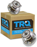 TRQ Front Left and Right Wheel Bearing and Hub Assembly 2 Piece Set for 4 Wheel Drive Models ONLY Compatible with 2007-2021 Toyota Tundra 4X4 2008-2022 Sequoia 4WD