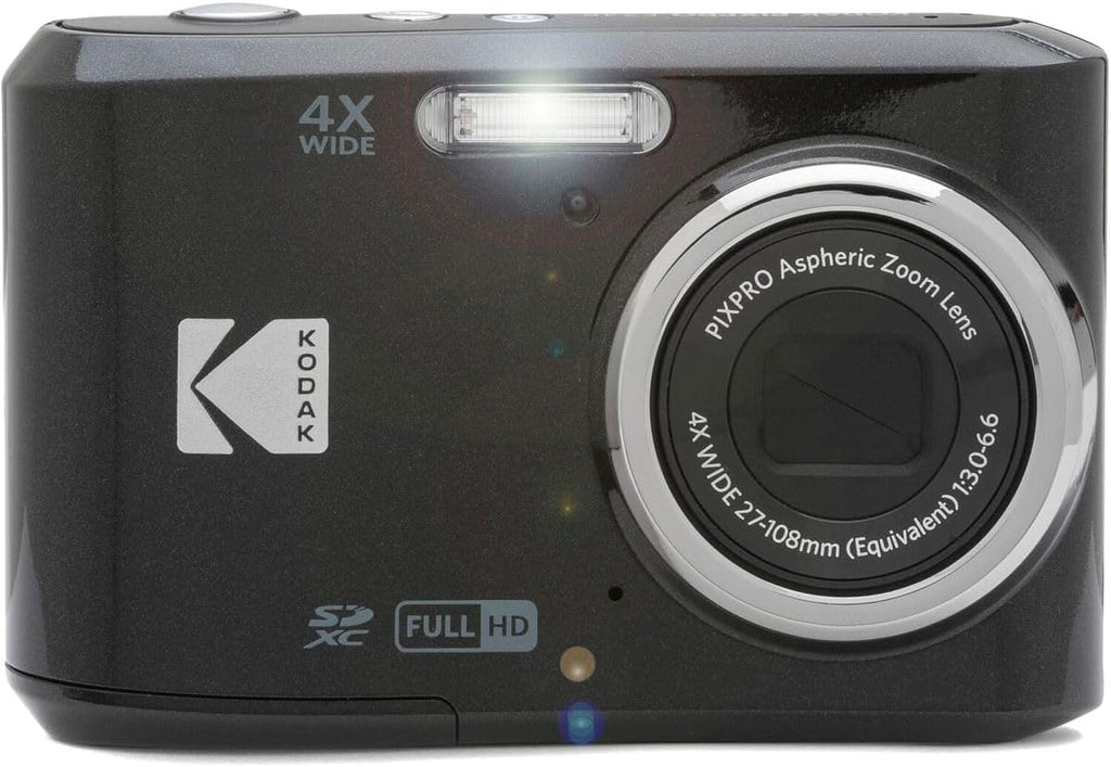 Kodak PIXPRO FZ45 Digital Camera, 16MP Point & Shoot with 4X Optical Zoom, 27mm Wide Angle, 2.7 Inch LCD, 1080p Video, Black