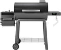 Feasto 30-Inch Heavy-Duty Charcoal Grill with Digital Temperature Control & 2 Meat Probes, Outdoor BBQ Grill with Offset Smoker, 832 Sq. In. Cooking Space for Backyard BBQ, Black & Grey