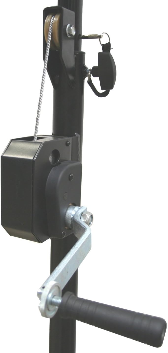 American Sound Connection ASC Pro Audio Mobile DJ Light Stand 10 Foot Height Crank Lighting or Speaker Tripod