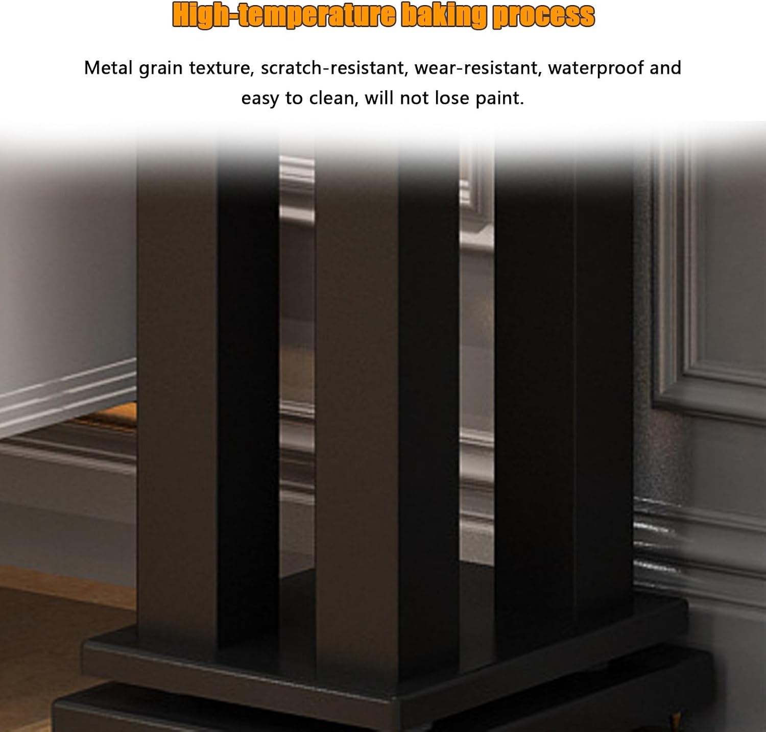 Aimery Floor Speaker Stands Pair, Professional Audio Stand Brackets, Metal Steel Floor Standing, Bookshelf Speaker Stands, Stand for Speakers(70cm/27.6in)