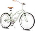 ACEGER Girls Beach Cruiser Bike for Kids 5-13 Years Old, 16' 18' 20' 24' Single Speed Kids Bicycle Included Coaster Brake, Front and Rear Reflectors, 24' 7 Speeds with Dual Brakes
