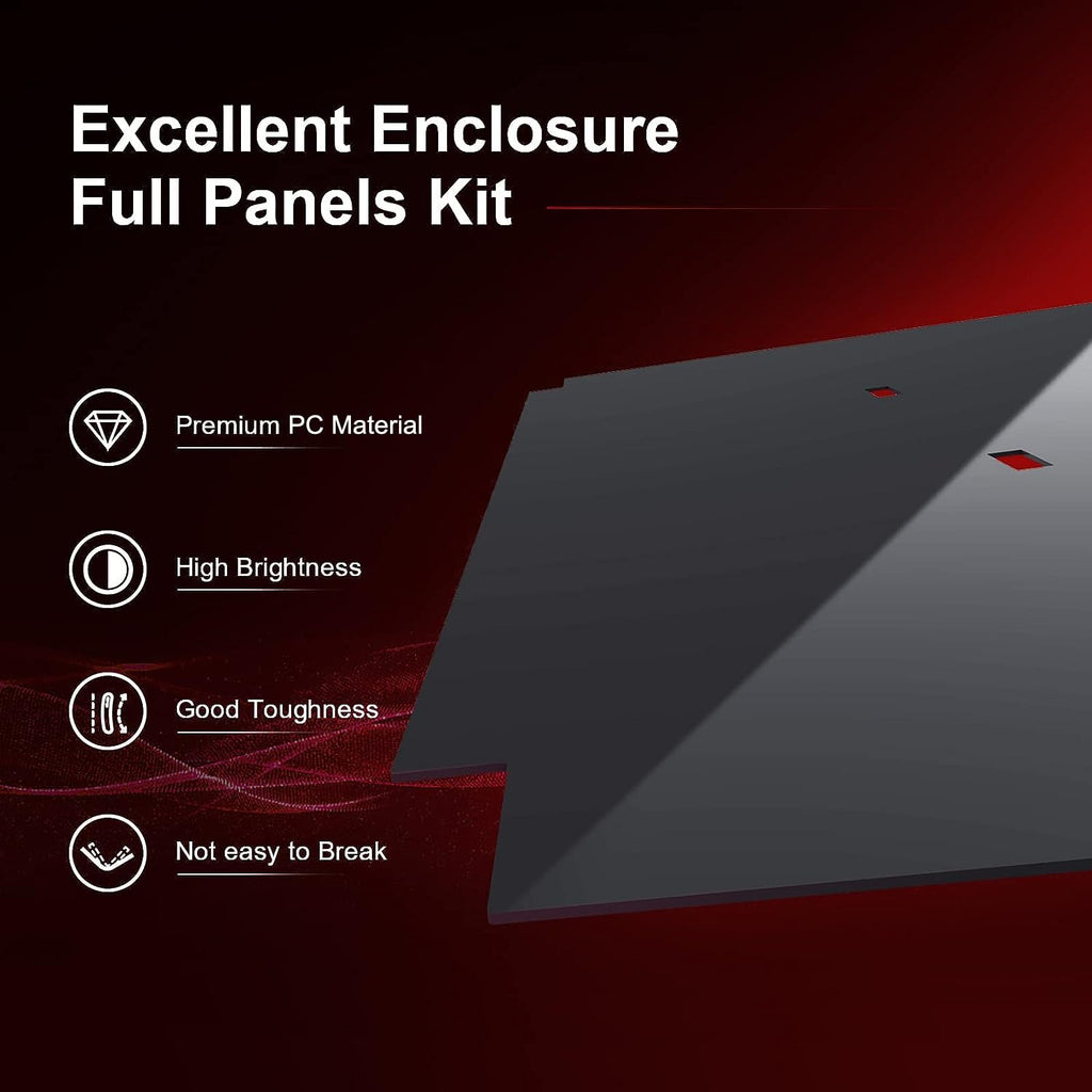 Full Set Panels Kit for Voron 2.4 3D Printer, Transparent PC Enclosure Panels Kit, Voron 2.4 Door/Window Panel Kit 3D Printer Accessories