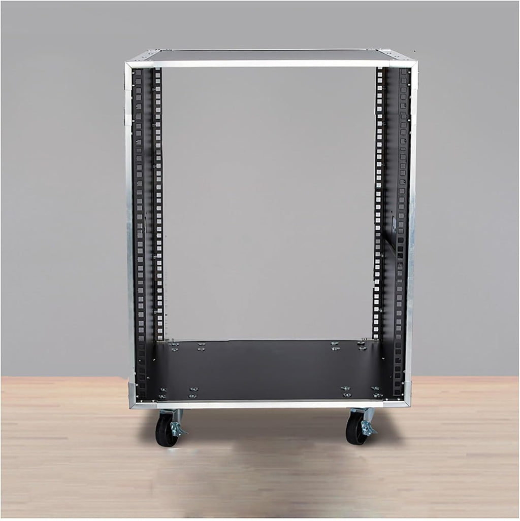 Portable Network Rack，Open Frame Rack，for Servers & AV Gear，with Caster Built-in Handle Network Rack， Rolling Network Rack（16U -87x52.5cm） (Size : 16U-87X52.5CM)