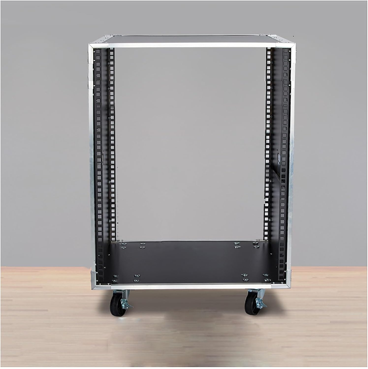 Portable Network Rack，Open Frame Rack，for Servers & AV Gear，with Caster Built-in Handle Network Rack， Rolling Network Rack（16U -87x52.5cm） (Size : 16U-87X52.5CM)