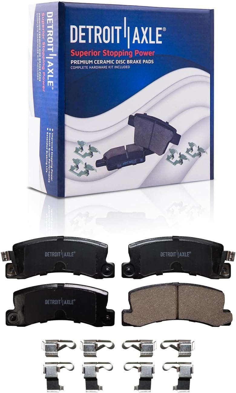 Detroit Axle - Brake Kit for 1997 1998 1999 Toyota Camry Solara Lexus ES300 Disc Brake Rotors Ceramic Brakes Pads Replacement : 10.83' inch Front and 10.59' inch Rear Rotors