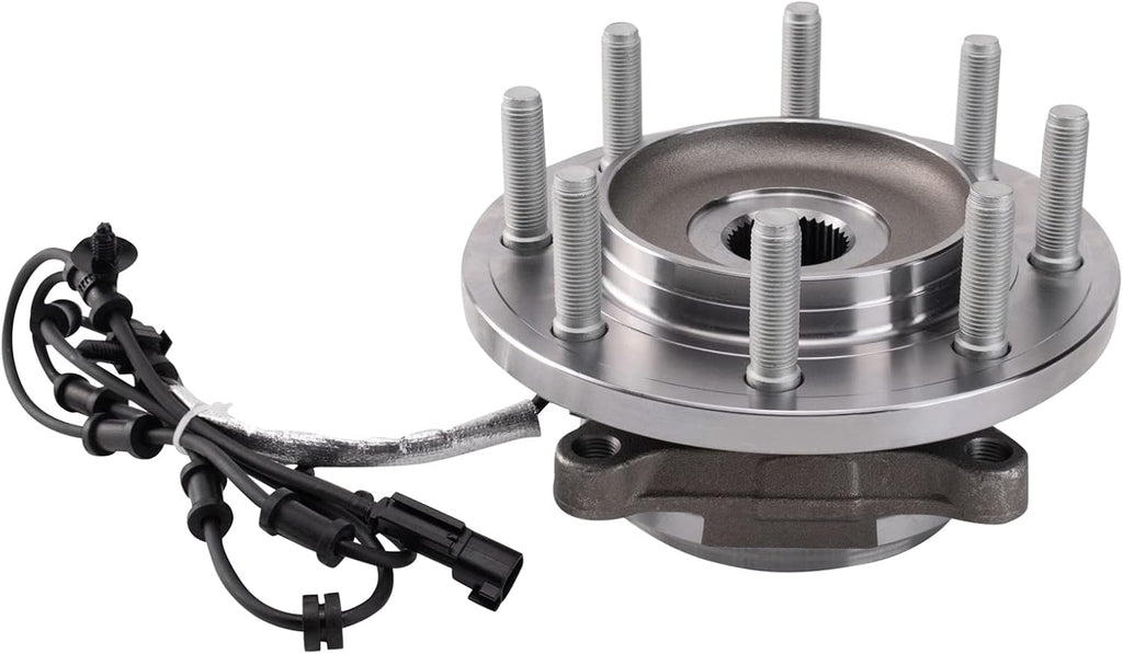 TRQ Front Left and Right Wheel Bearing and Hub Assembly 2 Piece Set Compatible with 2019-2024 Ram 2500 Ram 3500
