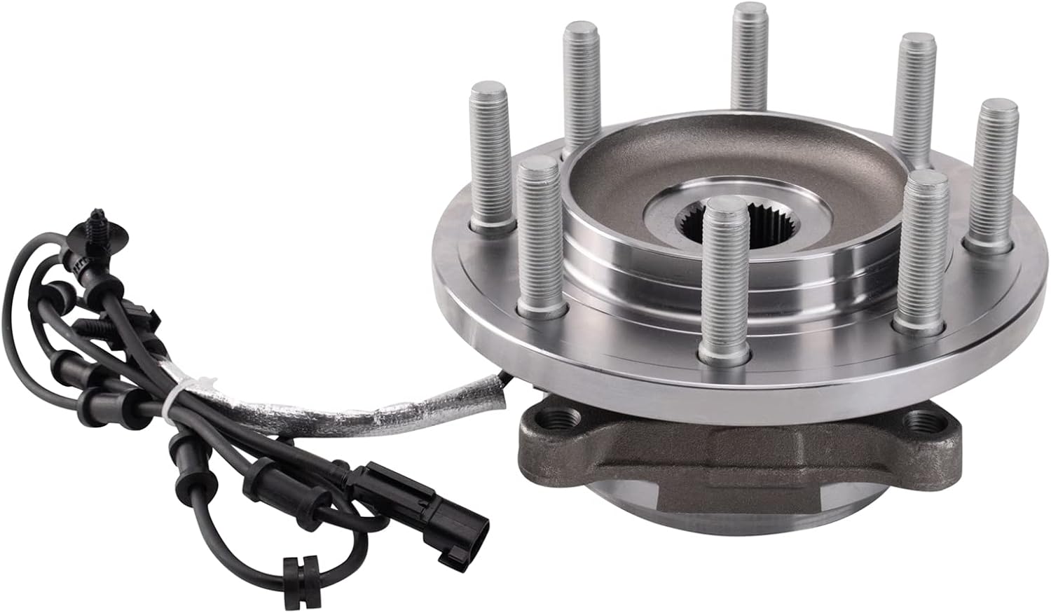 TRQ Front Left and Right Wheel Bearing and Hub Assembly 2 Piece Set Compatible with 2019-2024 Ram 2500 Ram 3500