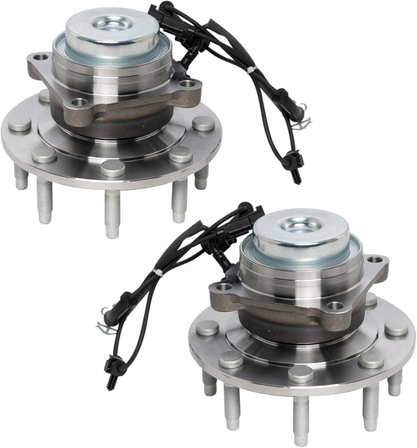 TRQ Front Left and Right Wheel Bearing and Hub Assembly Set 2 Piece Compatible with 18-21 Chevrolet Express 2500 18-21 Express 3500 18-21 GMC Savana 2500 18-21 Savana 3500 2021 Savana 4500