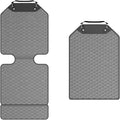Owleys Set Seat Back Organizer & Car Seat Protector Hexy Waterproof & Non-Slip Protector for Child Car Cushion for Leather and Fabric Seats (Gray Set 2)