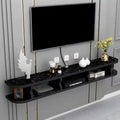Wall mounted TV Cabinet Decorative Wall Display Floating Shelf Wall Shelf TV Stand TV Media Console Audio-visual Equipment Shelves TV Shelf Wall-Mounted Cable Management Storage Shelf Gaming Shelf