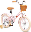 ACEGER Retro Princess Kids Bike with Basket for 3-12 Years Old Girls, Included Coaster Brake & Caliper Brake, 14 16 18 Inch with Training Wheels, 20 Inch with Kickstand, Vintage Bicycle for Gifts.