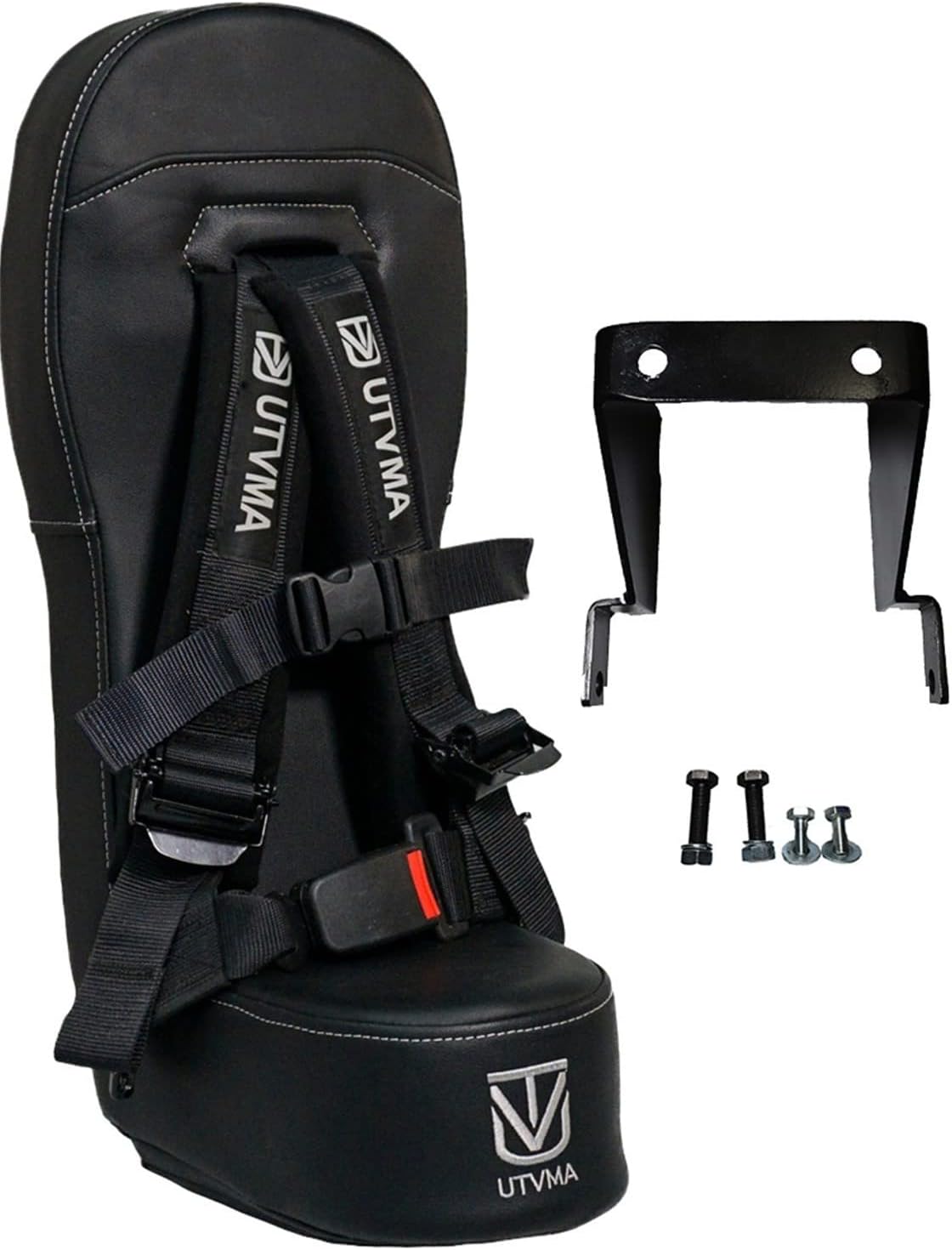 UTVMA Rear Bump Seat Compatible with Kawasaki Teryx 4 (2012-2025) | Center UTV Seat | Includes 4-Point Harness & Mount | Add Extra Rider Safely