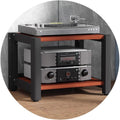 2/3/4 Layer HiFi Audio Cabinet AV Rack TV Stand Record Player Stand Home Entertainment Furniture for Amplifiers & Turntables Sturdy Design Modern Style (Rood 60x50x40cm 2 Tier)