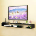 Wall mounted TV Shelf Decorative Wall Display Floating Shelf Wall Shelf TV Stand TV Console Audio-visual Equipment Shelves Set-top box WiFi Router Media Storage Shelf Book Shelf Entertainment Center