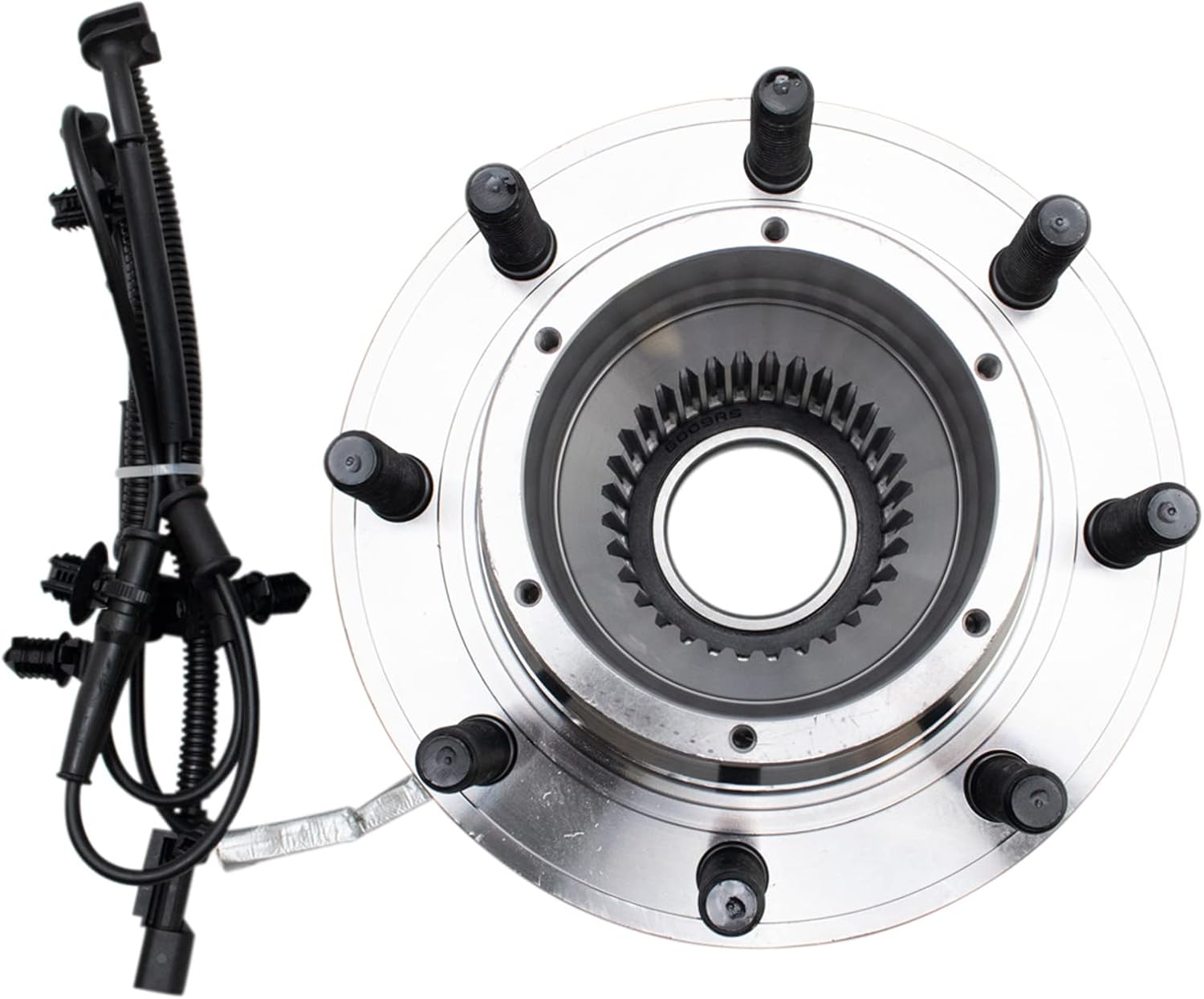 TRQ 2 Piece Front Passenger Side Wheel Bearing & Hub Assembly Set 4WD Compatible with 2017-2022 Ford F-350 Super Duty