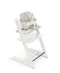 Tripp Trapp by Stokke Adjustable Wooden White Baby High Chair (Includes Baby Seat with Harness)