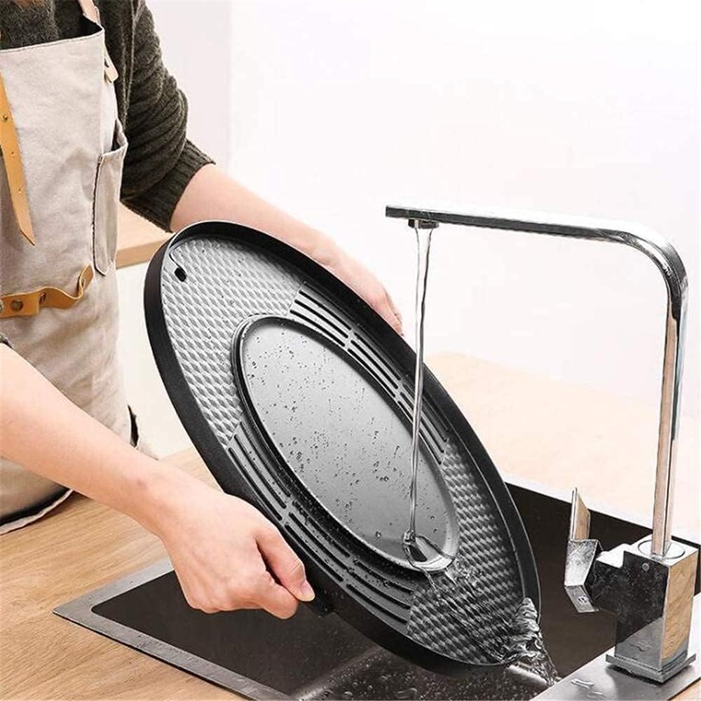 Electric Grill Indoor 2200W 2 in 1 Electric Hot Pot Grill Smokeless Korean BBQ Grill Shabu Pot with Independent Temperature Control, Split for Easy Cleaning, 3.6L Large Capacity for Gatherings (Color
